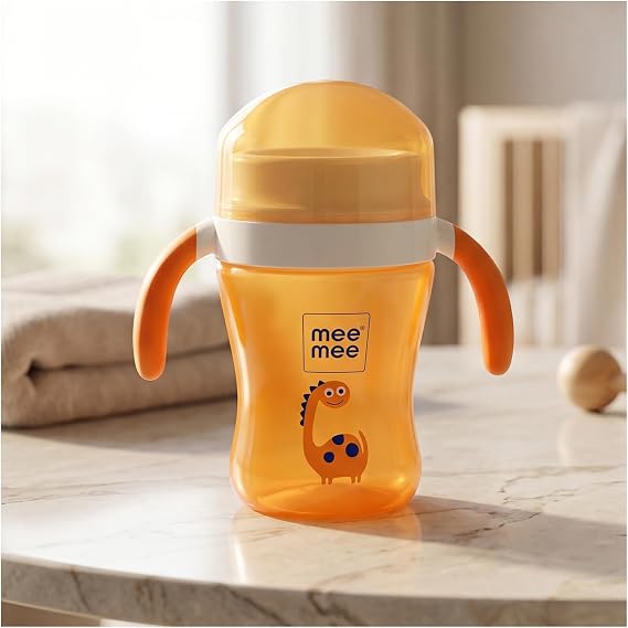 Mee Mee Easy Grip 360 Trainer Sipper Cup, Orange, 240ml