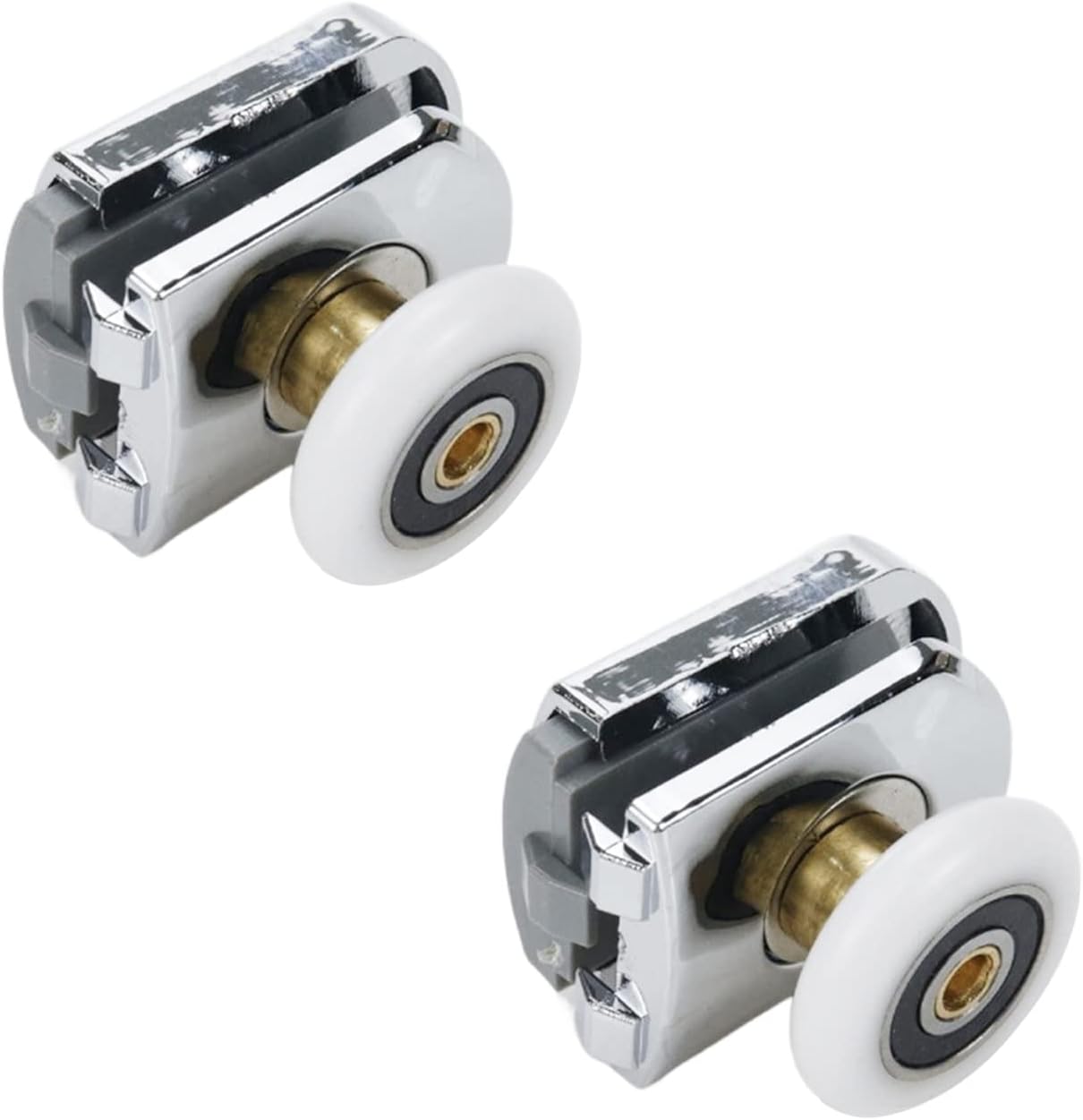 Top Shower Door Runners Rollers 1 Dia Wheel Sliding Glass Door Wheels Replacement - 2pcs