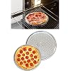 Paslanmaz Çelik Pizza Tepsisi,Delikli Lahmacun Ve Pizza Tavası,Fırın Tepisisi 28 Cm Küçük boy
