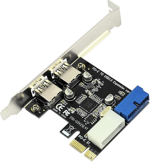 USB3 PCI Express Adapter PCI E to USB 3.0 20pin Converter Controller PCIe x1 USB 3 0 2 Ports Adapter USB3.0 PCI-e Expansion Card
