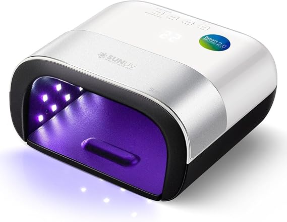 SUNUV UV Light for Gel Nails, Professional UV LED Gel Lamp SUN3 | 4 Timers & Smart Sensor, 39 LEDs, Deep-Curing Lamp for All Gel Polishes, Overheating Protection, Remove Base, Salon Grade
