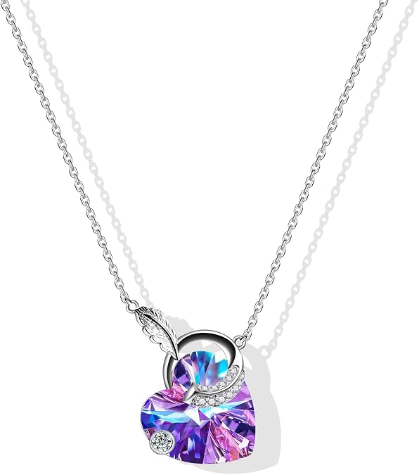 Fashion Jewelry Pendant Necklace Crystals Necklace Anniversary Valentine's Day Gift For Wife And Girlfriend