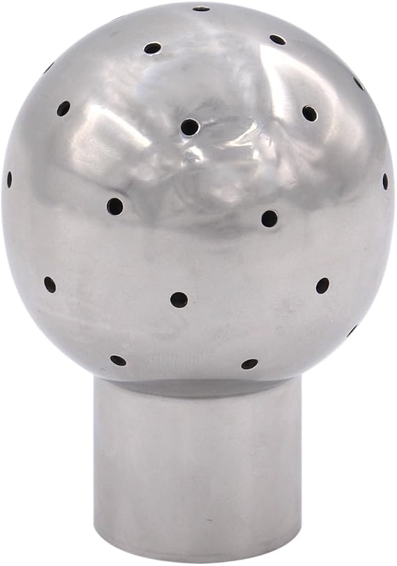 DERNORD Fixed Spray Ball Stainless Steel 304 Tank Cleaning Ball 1" NPT Threaded