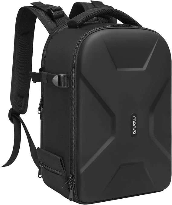MOSISO Camera Backpack, DSLR/SLR/Mirrorless Photography Camera Bag | Waterproof Hardshell Bag with Insert&Tripod Holder&Laptop Compartment Compatible with Canon/Nikon/Sony, Black
