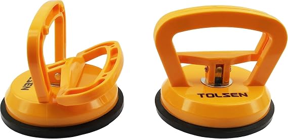 TOLSEN Dent Puller Suction Cup Glass Lifter Heavy Duty Dual Suction Cup Tool for Car Dents, Screen Removal, Glass, Mirror, Tile & Window Handling Multi-Purpose Repair & Lifting Tool