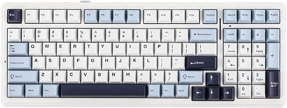 Aula F99 3 Modes RGB Hot Swap Mechanical Reaper Switch Wireless Macro Keyboard Navy Blue
