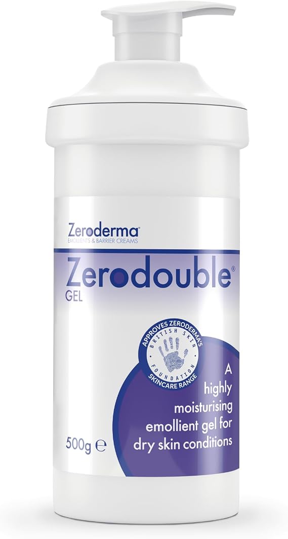Zeroderma Zerodouble Gel, 2-in-1 Formula for Dry Skin, 500g