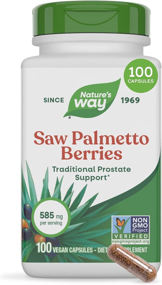 Nature's Way Saw Palmetto Berries, Traditional Prostate Support*, 100 ct