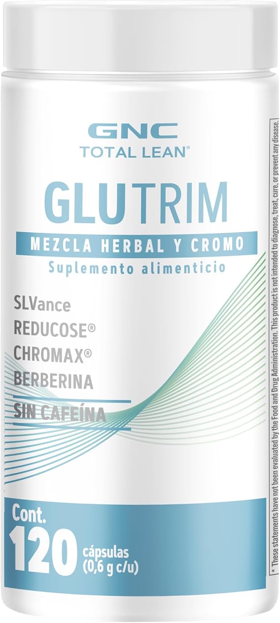 GNC Total Lean GlucaTrim Supplement, 120 Capsules | Contains Clinically Proven Botanicals, Helps Protect Lean Muscle, Caffeine Free, Gluten-Free