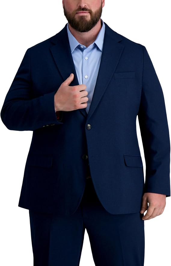 Haggar Men's Jmh Premium Stretch Tailored Fit Suit Separate Pants and Jackets (Big & Tall Sizes)