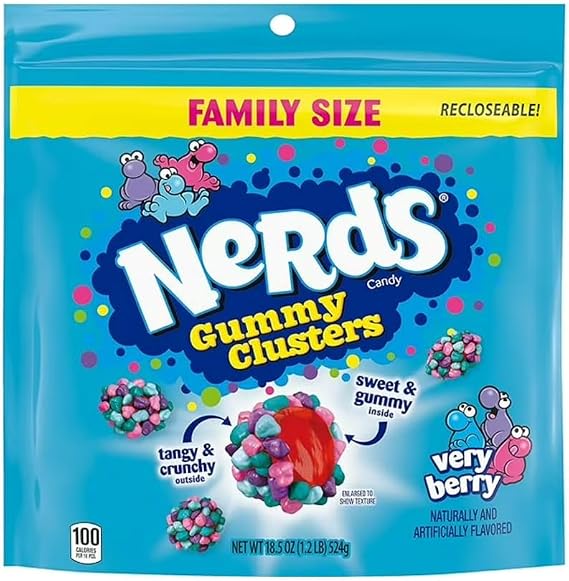 Nerds Gummy Clusters Very Berry 18.50 oz (524g)