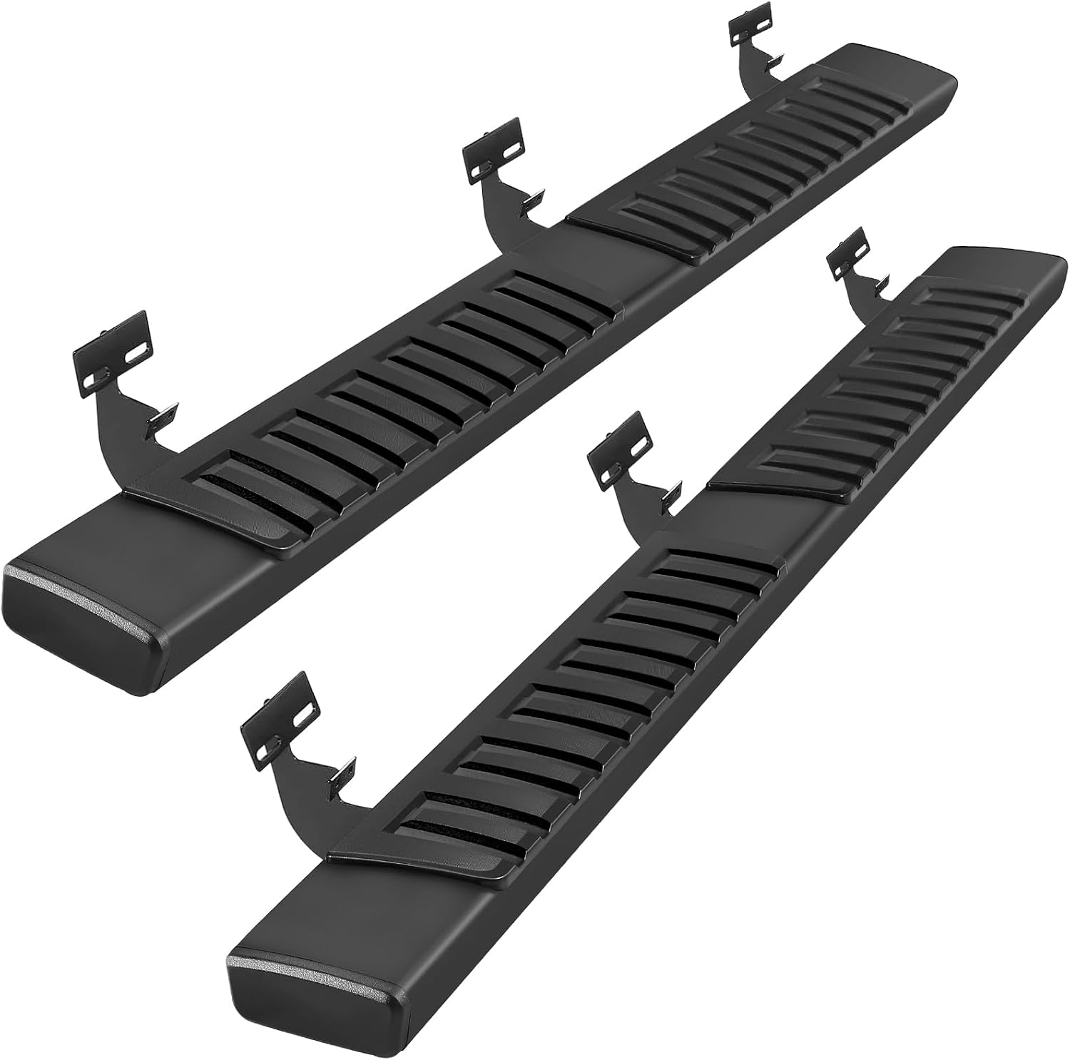 PZ 6 Inches Running Boards Compatible with 2009-2018 Dodge Ram 1500 Crew CabIncl 2019-2024 1500 Classic,2010-2024 Ram 2500 3500 Black Aluminum Alloy Truck Side Step Nerf Bars