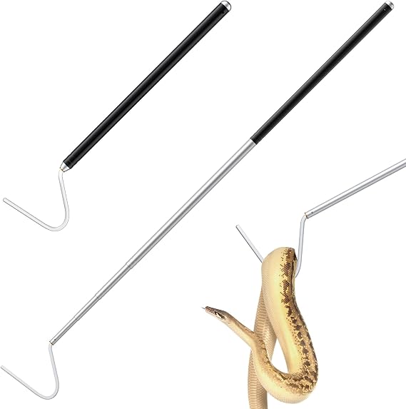 40" Snake Hook Catcher Stick Tongs Grabber Reptile Pick-up Handling Tools for Catching,Controlling,Moving