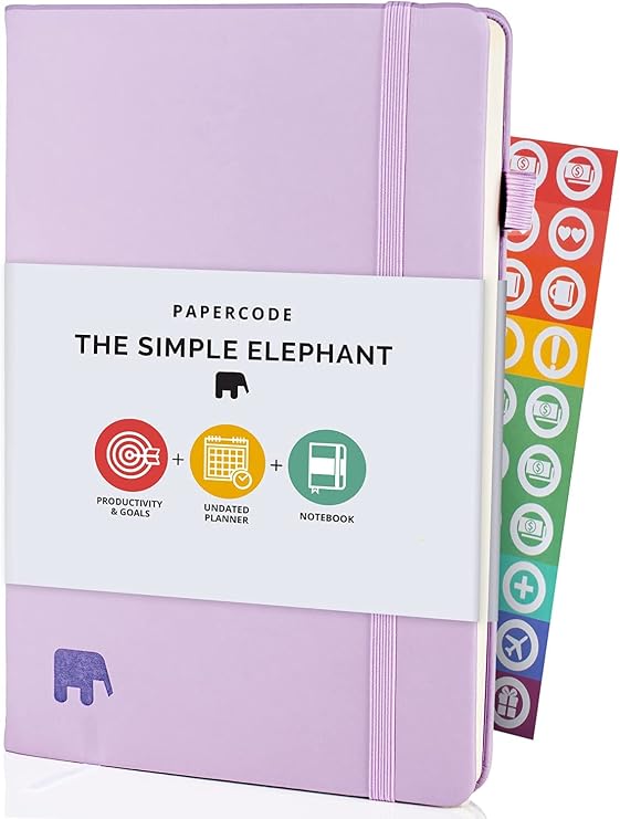 Undated Leather Planner 2025-2026 Daily, Weekly & Monthly Organizer | Stylish 8.25" x 5.75" Agenda Book with Pen Holder | No-Bleed Thick Paper | To-Do Lists & Goal Planner for Work, School & Life