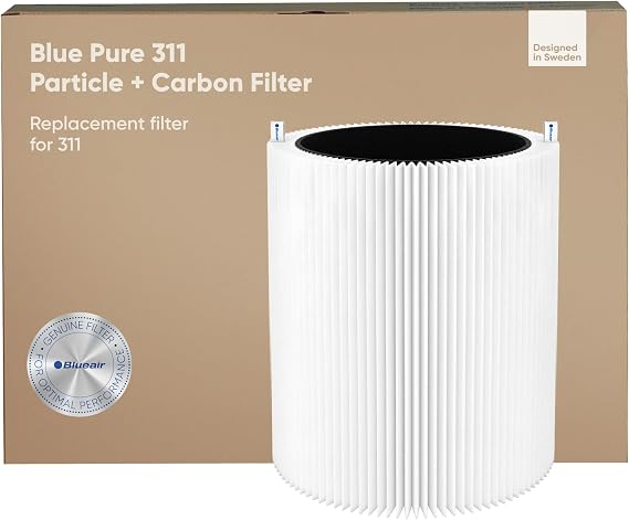 BLUEAIR Blue Pure 311 Genuine Replacement Filter, Particle and Activated Carbon, fits Blue Pure 311 Air Purifier (Non-Auto)