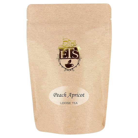 English Tea Store Peach Apricot Loose Leaf Black Tea, 16 Oz