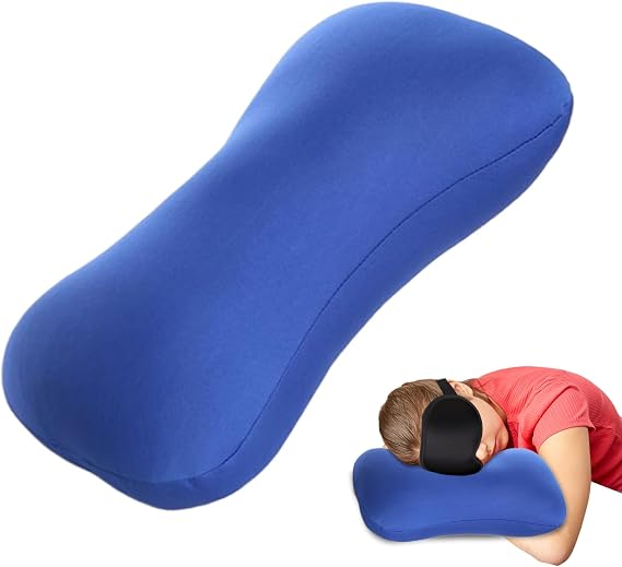 Microbead Travel Neck Pillow, 38x20cm Microbead Pillows, Microbeads Headrest Cushion, Cylindrical Bolster Pillow, Sleep Relief Pillows Micros Bead Home Neck Stress, Ergonomic Support For Car Flights