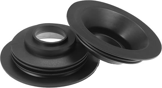2 Pcs Car Headlight Housing Dust Seal Cap, 70mm Universal for Aftermarket Headlamp Xenon Light LED Retrofit Durable Rubber Black