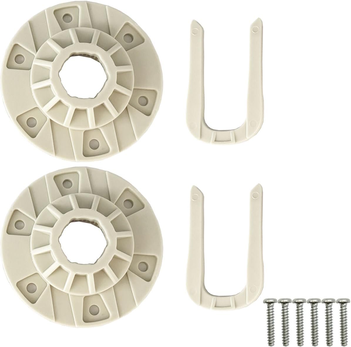 Upgrade W10528947 W10396887 Washer Basket Driven Hub Kit Compatible with Whirlpool Kenmore Maytag Washer Basket Drive Hub Kit Replaces W10396887 W10528947VP Washer Parts 2 pcs  6 screw