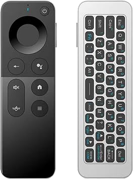 Bluetooth Air Mouse Remote Keyboard Dual-Mode 2.4G & Bluetooth Mini Wireless Controller with 6-Axis Motion Control, Rechargeable Type-C, IR Learning for Android TV Box, HTPC, PC & Projector