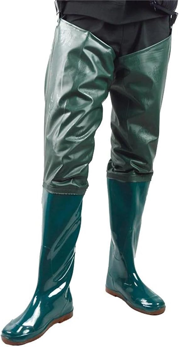 Waders For Men Waterproof Nylon Fishing Waders PVC Coarse Hip Wader Water Pants Boots