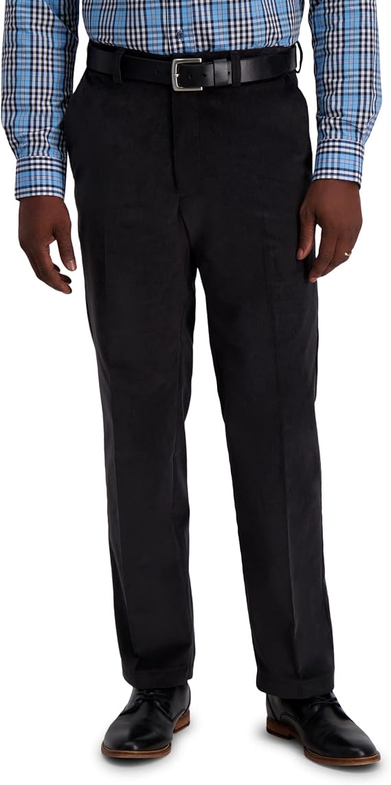 Haggar Mens Premium Stretch Corduroy Classic Fit Pant