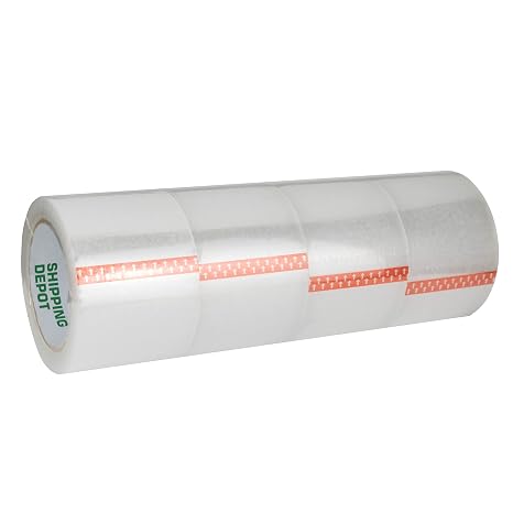 Clear Packing Tape (6 Rolls) Light Weight 1.6 mil 3 inch x 110 Yards Refill for Packing, Shipping, Sealing Moving Boxes