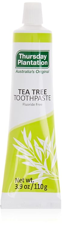 Thursday Plantation Tea Tree Toothpaste - Gentle Mild Formula for Gums, Teeth & Mouth, Helps Remove Plaque & Tartar, Ideal for Daily Oral Care - 3.9oz (110g)