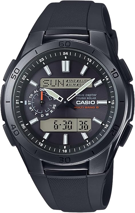 Casio Wave Ceptor WristwatchAuthentic Domestic ProductWVA-M650 Resin Band, all black, 1 piece