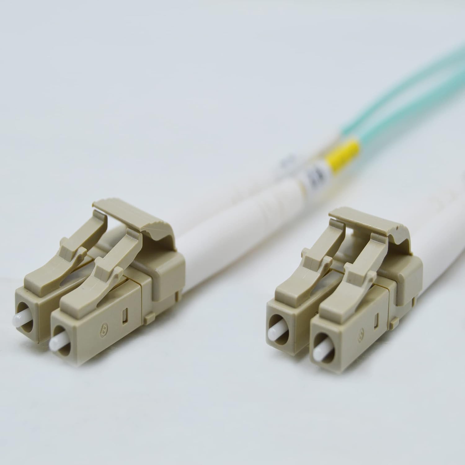 FCD 9M OM4 LC LC Fiber Optic Cable | Plenum 100Gb Duplex 50125 LC to LC Multimode Jumper 9 Meter 29.52ft | Length Options: 0.5M-300M | ofnp 10g 40g 100g mmf om4-lc-lc