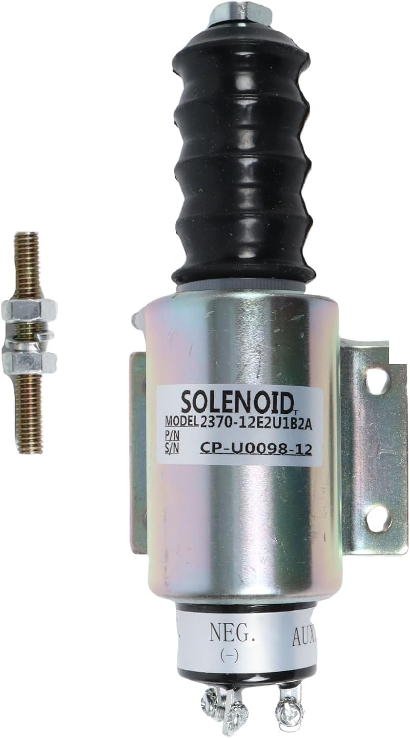 12V 2370-12E2U1B2A Fuel Shutoff Solenoid for Woodward 2300-1503 Diesel Engine