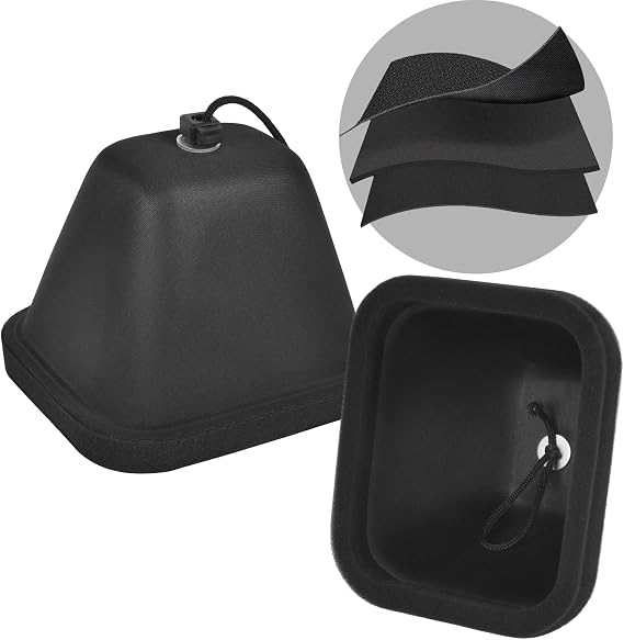 ANKHOH Outdoor Faucet Covers for Winter, Hard Shell, 1 Pack Black