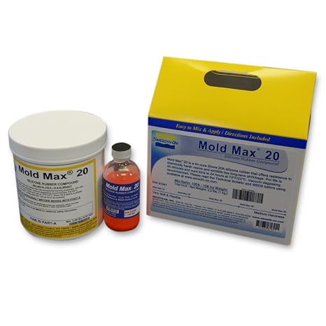 Smooth-On Mold Max 20 Silicone Rubber Compound, White, Pint Unit