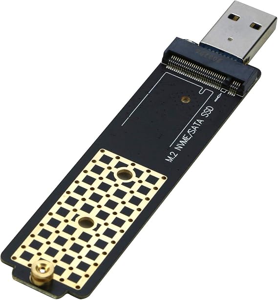 M.2 to USB Adapter, RIITOP NVMe to USB 3.1 Reader Card Compatible with Both NVMe (PCI-e) M Key SSD & (B+M Key SATA Based) NGFF SSD
