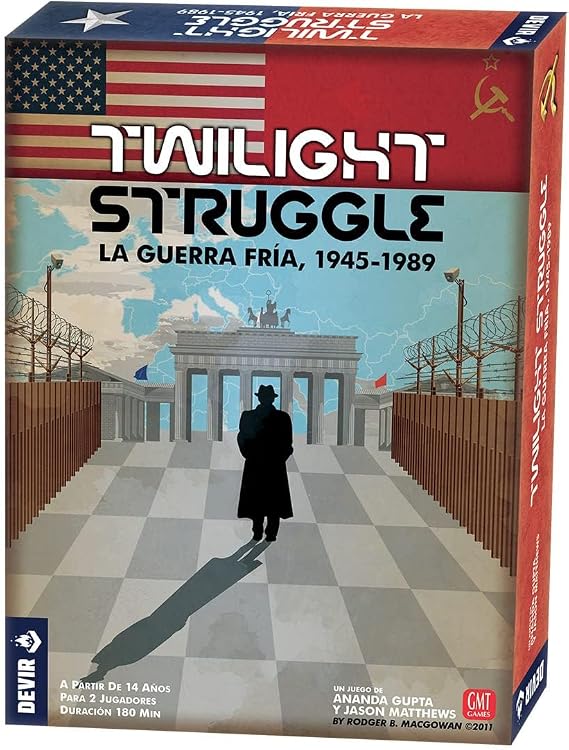 Devir - Twilight Struggle: The Cold War, 1945-1989, Board Game, Strategic Board Game set in the Cold War, History (BGTWIST)