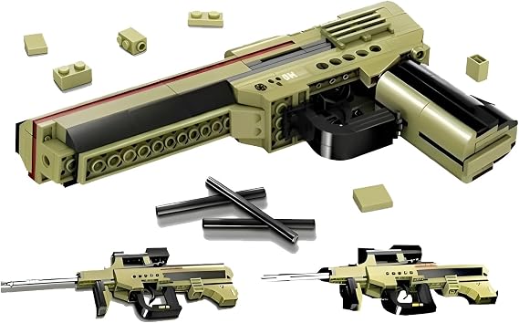 3 in 1Gun Building Set, Simulation Blaster Technik Model Toys Decor