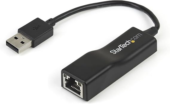 StarTech USB2100 USB 2.0 to 10/100 Mbps Ethernet Network Adapter Dongle - USB 2.0-1 Port(s) - 1 x Network (RJ-45) - Twisted Pair