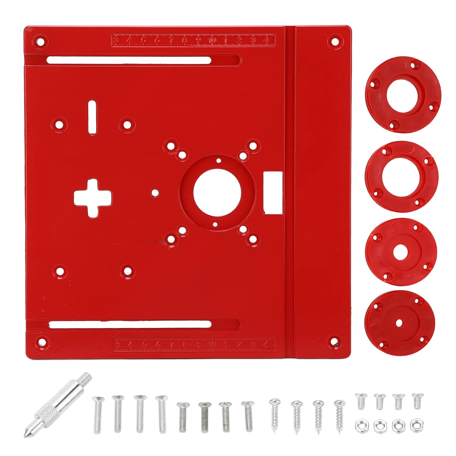 Universal Aluminum Router Table Insert Plate, Router Table Plate Insert for Woodworking Benches Router Table Plate