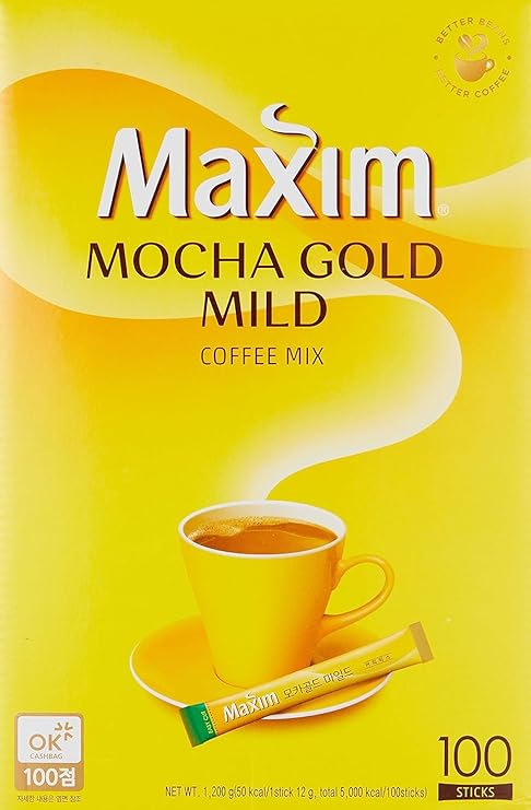Maxim Coffee Mix - Mocha Gold Mild 100 Sachets 1.2kg