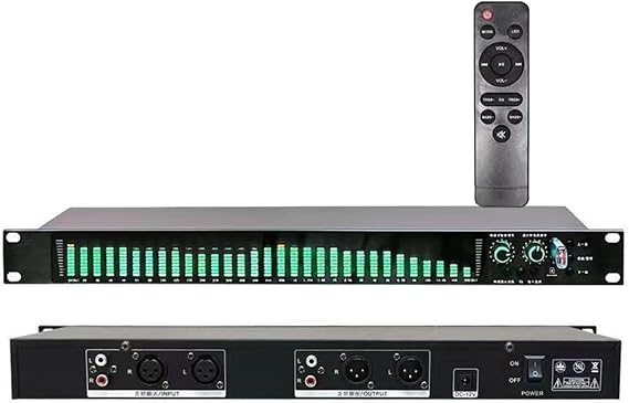 31-band Stereo Graphic Equalizer, Home Digital Eq Tuning Equalizer With Led Spectrum Display - 21 Preset Effects, Automatic Noise Reduction, With Low/mid/treble Adjustment, For Recording Studio