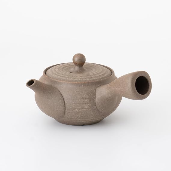 Made in Japan kyusu -Earth color Teapot Kyusu 260ml/ 8.8 fl oz capacity -Tokoname Yaki | Japanese Tea KIMIKURA