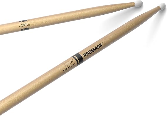 ProMark Dave Lombardo Hickory Drumsticks, Nylon Tip, One Pair