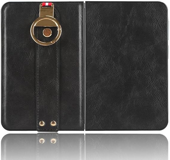 Microsoft Surface Duo Phone Case, PU Leather Wristband & Keychain Combination, Non-Slip, Anti-Fingerprint & Dust-Proof, Compatible with Microsoft Surface Duo, Everyday Use & Travel