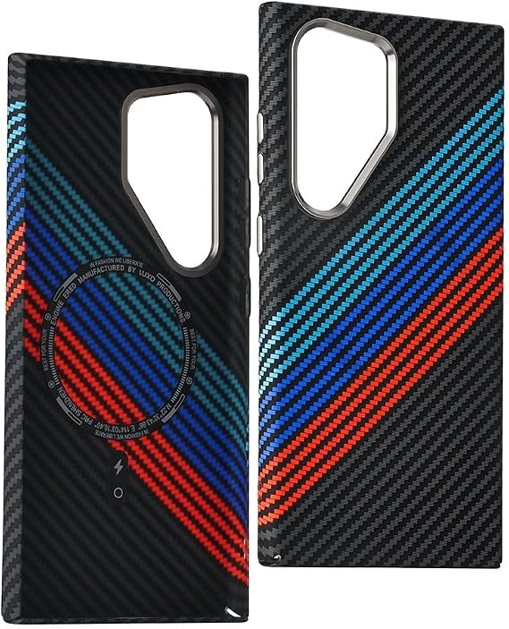[Twice Stronger Magnetic] 3D Patterned, Dotted Granular Feel, Non-Slip, Lightweight Samsung S24 Ultra Case Offers Full Protection. Compatible with MagSafe, Enhanced Grip, Shockproof