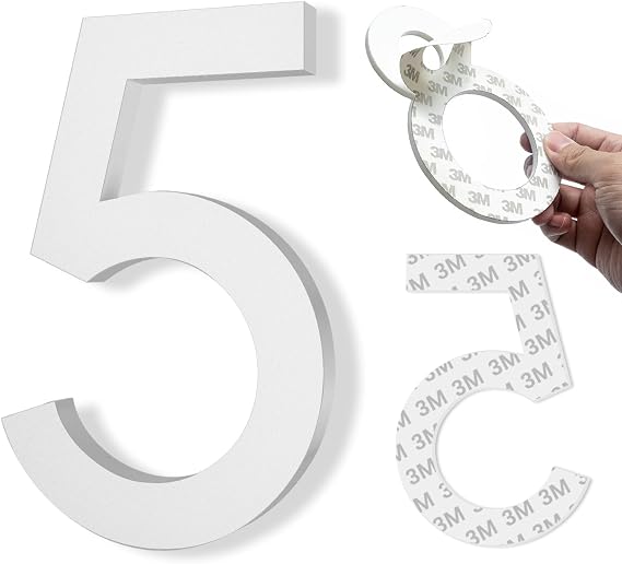 3 Inch House Numbers, Self-adhesive Mailbox Numbers Modern House Number