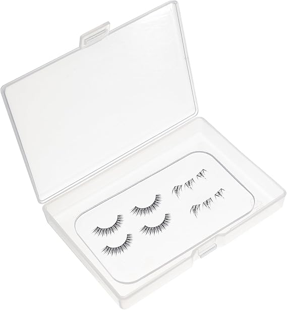 NICENEEDED Portable Eyelash Cases, Eyelash Storage Box False Eyelashes Packaging Boxes, Fake Eyelash Storage Container Glitter Eyelash Makeup Cosmetic Tool Fake Eyelash Travel Containers