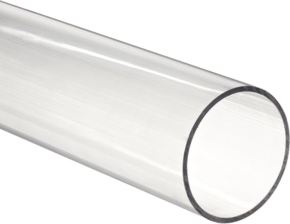 Acrylic Round Tube, Clear, 1/8" ID x 1/4" OD x 72" L (5)