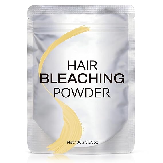 Hair Bleach Powder, Professional Lightening Bleach for Hair, Lift Up to 9 Levels for Hair Highlights & Lightening (100g/3.53oz)