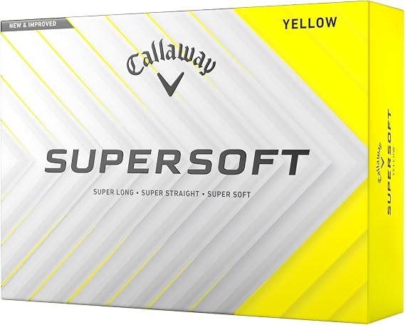 Callaway Golf Supersoft Golf Balls (2025, Yellow) (Pack of 6)