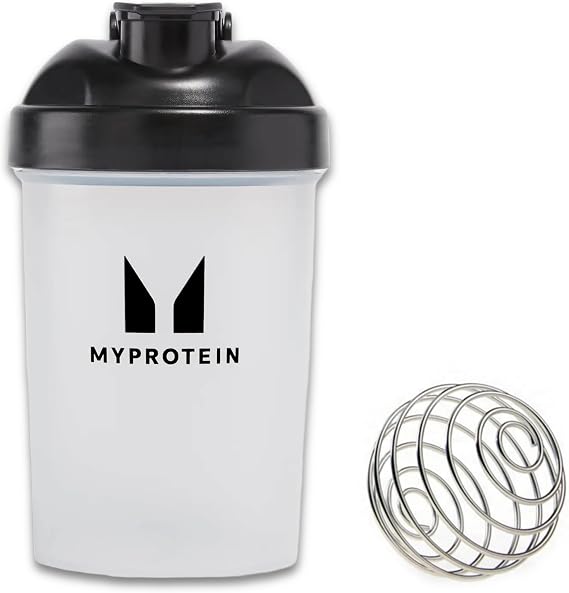Myprotein Unisex Adult Mini Bottle Shaker - Black, 400 ml (Pack of 1)